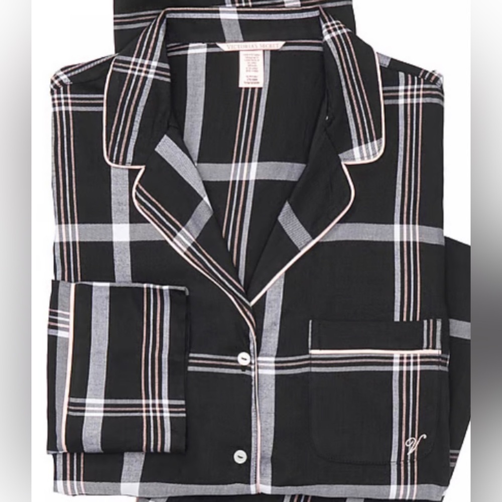 Victoria’s Secret Plaid Pajama Top EUC! M - Picture 1 of 8